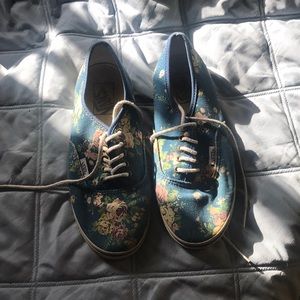 Floral Vans size 6.5